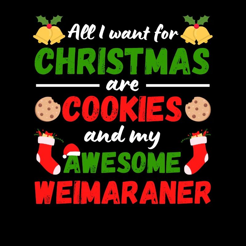 Biscuits Weimaraner de Noël