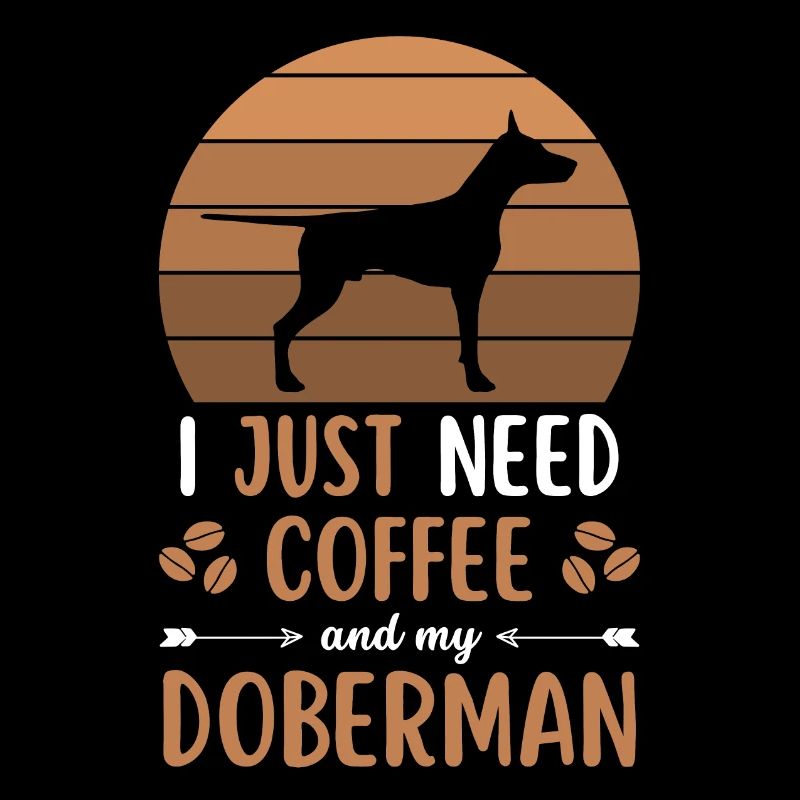 Doberman Coffee Retro Dog Cafe