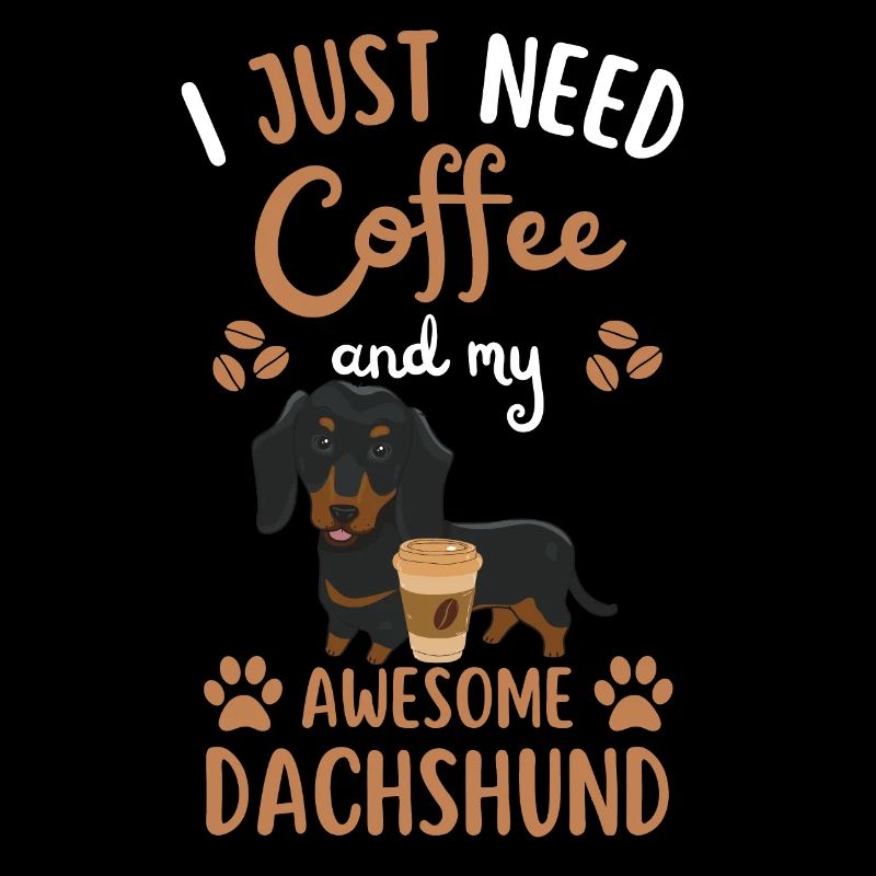 Dachshund Coffee Retro Dog Cafe
