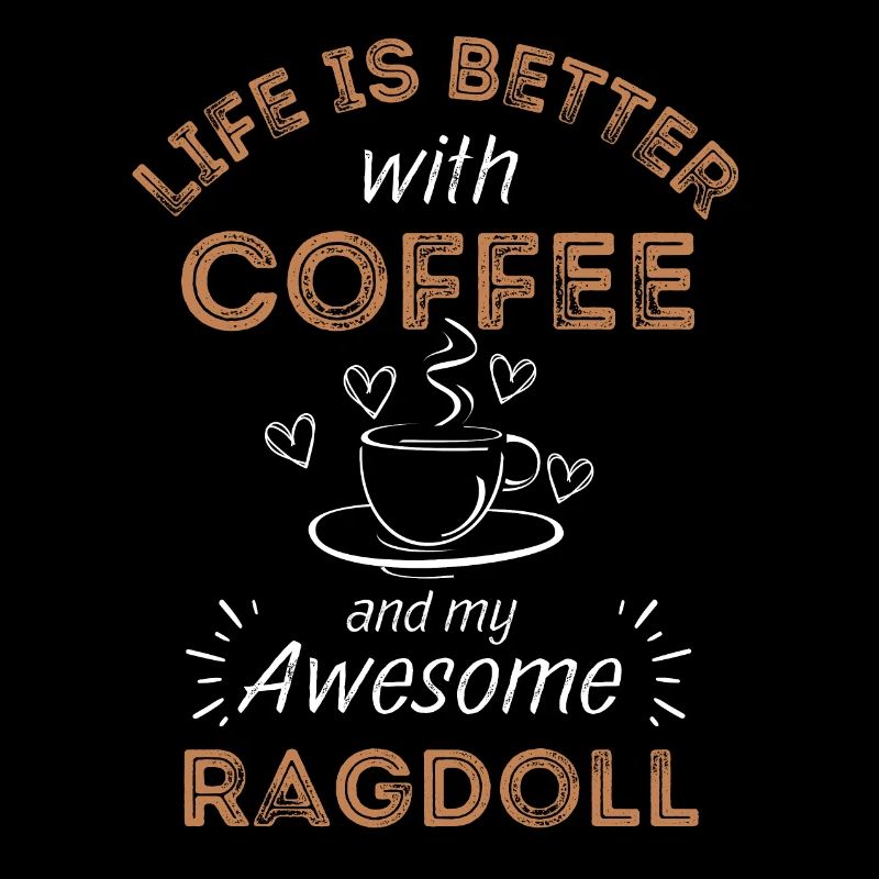 Ragdoll Katze Kaffee Cafe