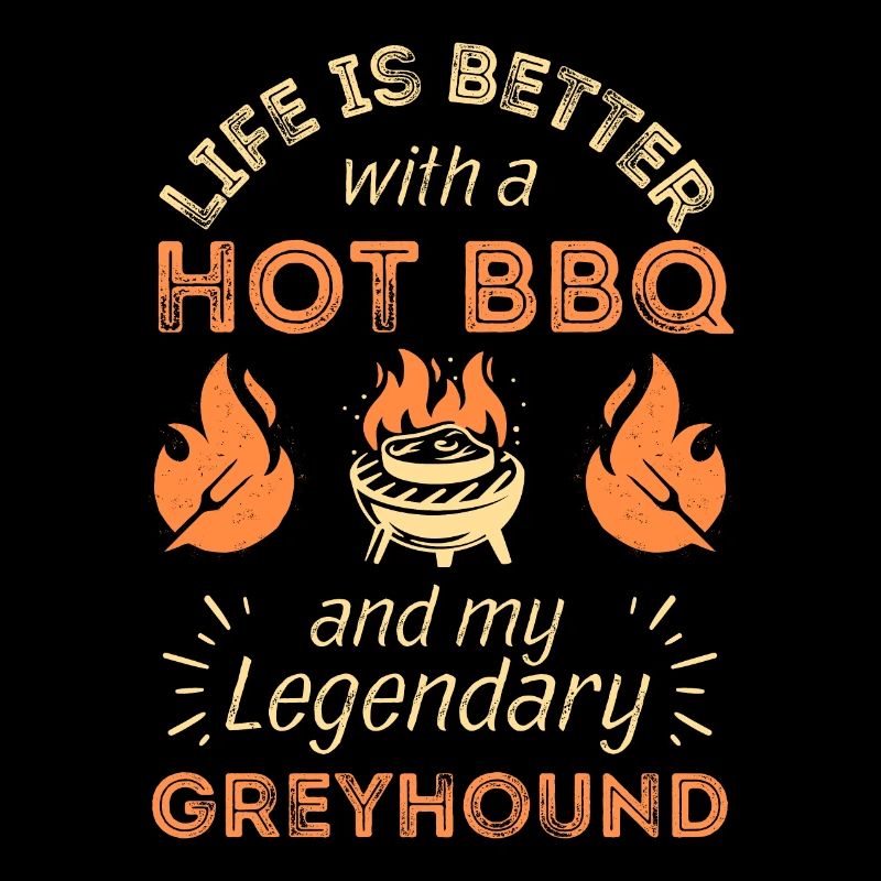 BBQ grilling and greyhound lovers