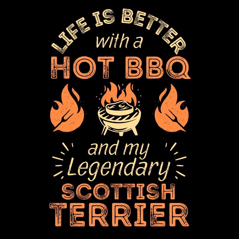 Bbq Grilling et amateurs de terrier écossais