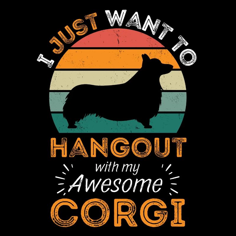 Legendary Welsh Corgi Vintage Retro