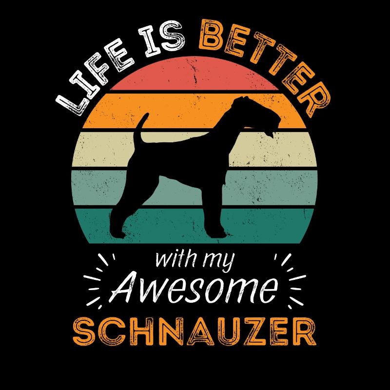Legendärer Schnauzer Vintage Retro