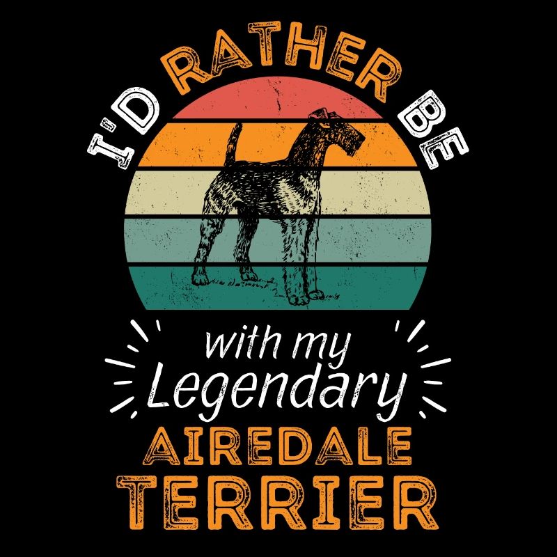 Airedale Terrier Rétro Vintage
