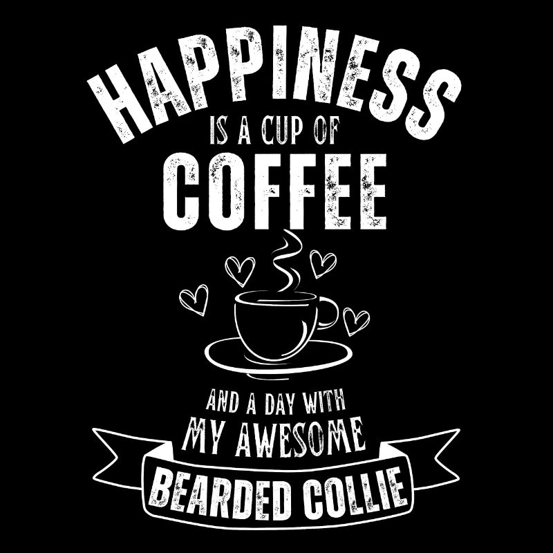 Bearded Collie Kaffee Hund Cafe