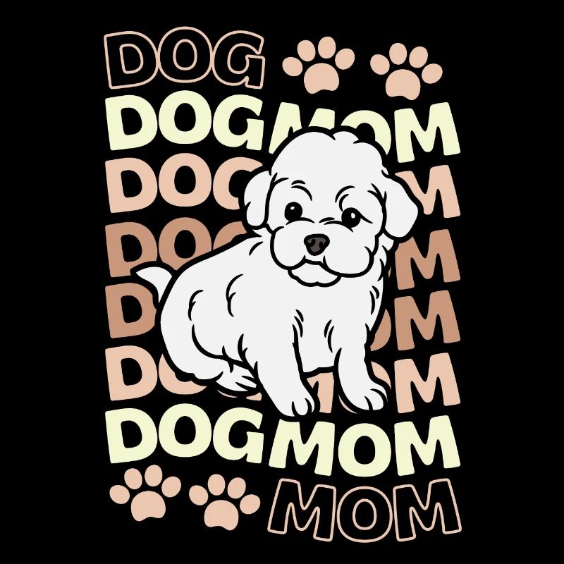Süßer Bichon Frise kawaii Welpe
