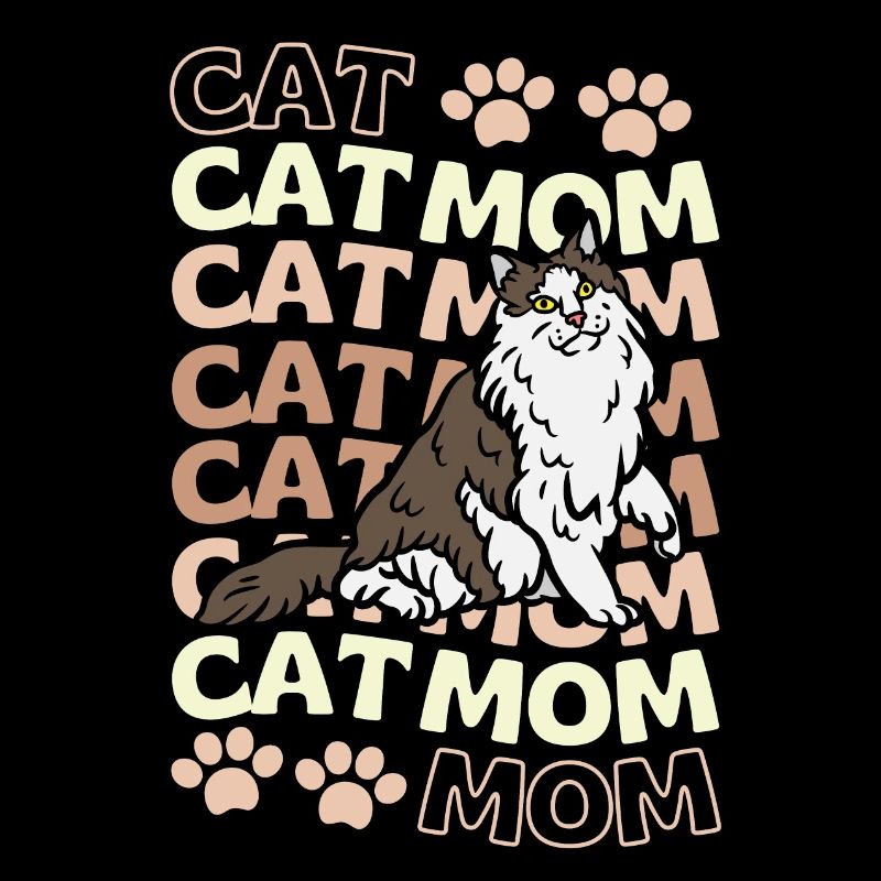 Cute Norwegian Forest Cat Mama