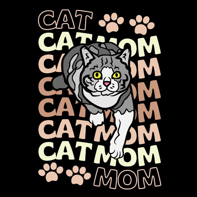Maman chat mignon