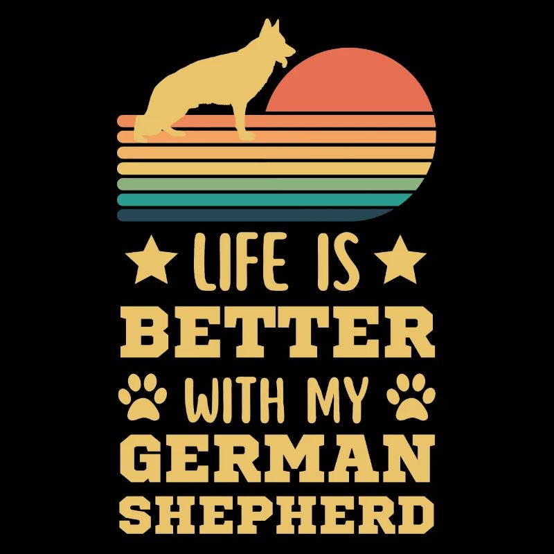 Legendary German Shepherd Vintage Retro