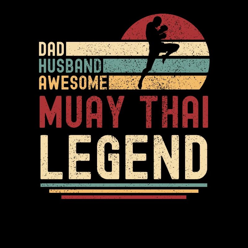 Papa Ehemann Muay Thai Legende vintage retro
