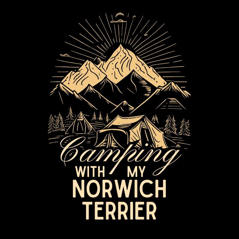 Norwich Terrier Camping