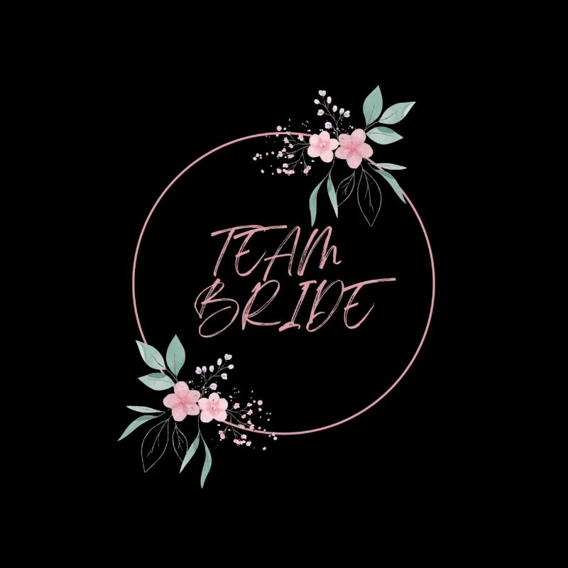 Équipe de la mariée cercle rose fleurs uni
