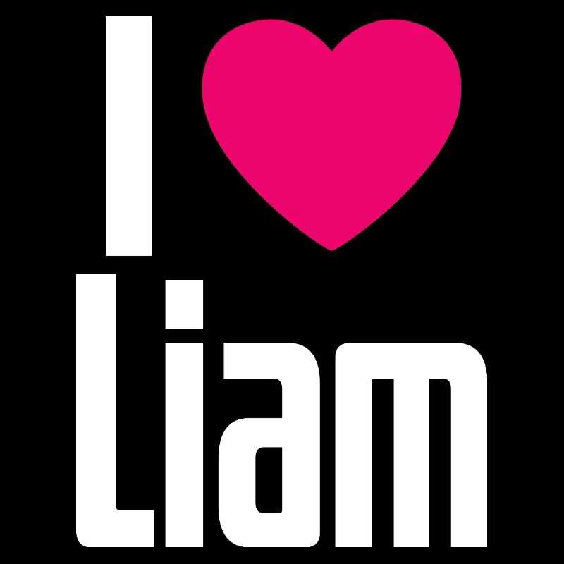 I Love Liam Pinkes Herz Ich liebe Liam