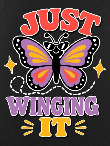 Just Winging It – Funny Butterfly