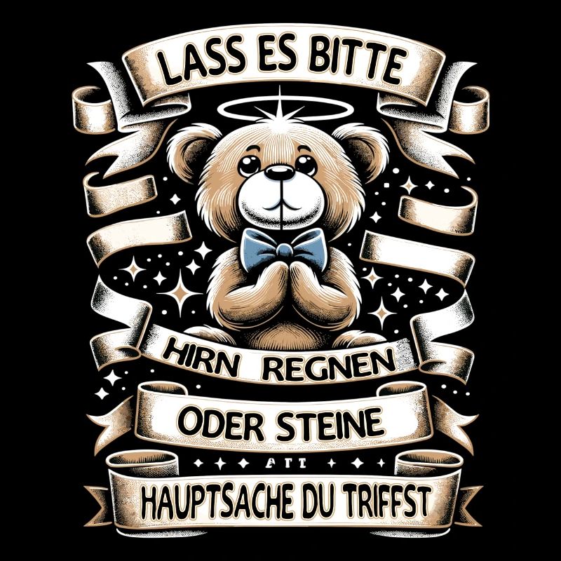 Lass Es Bitte Hirn Regnen Teddybär Lustiger Spruch