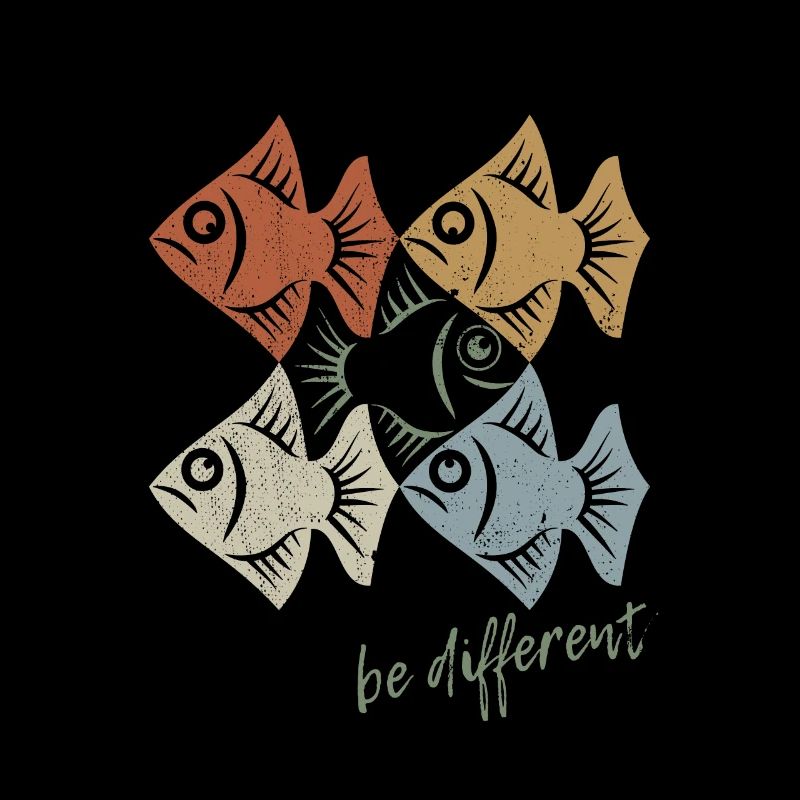 Be different - Pisces - swimming against the tide
