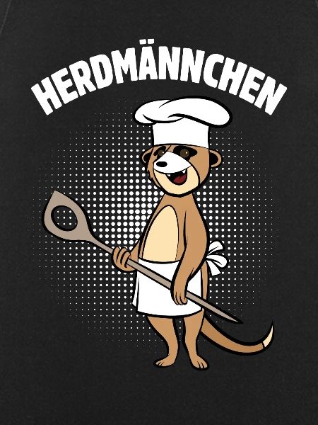 Herdmännchen - Erdmännchen mit Kochlöffel