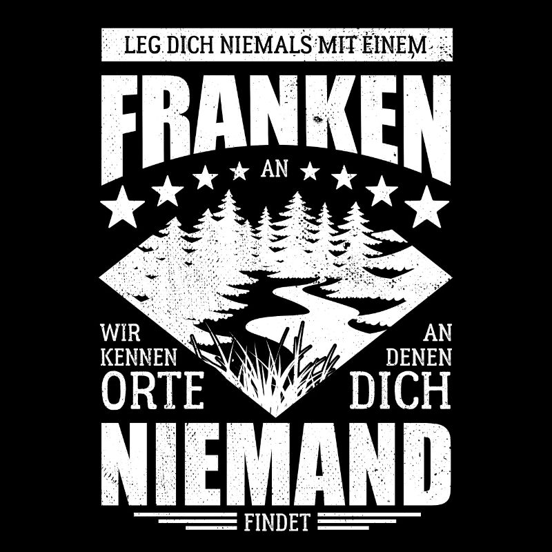 Leg dich nie mit einem Franken an - Spruch