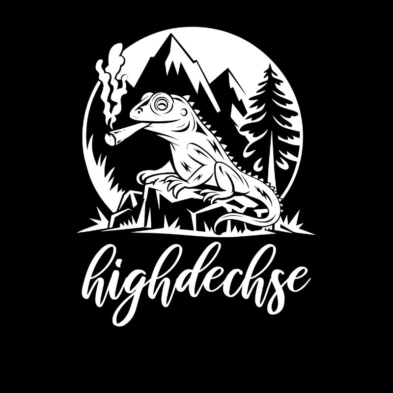 Highdechse - Eidechse mit einem Joint