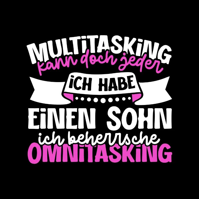 Multitasking kann jeder - Mutter und Sohn