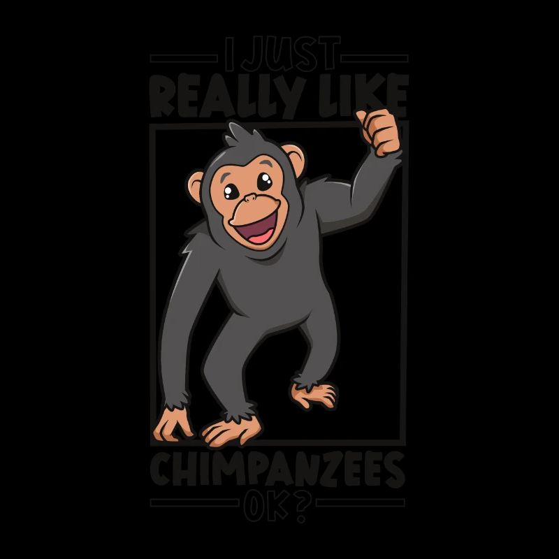 J’adore les chimpanzés - chimpanzé