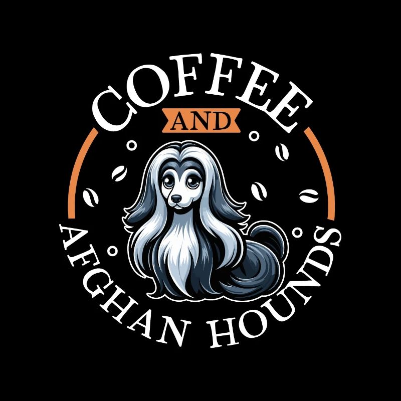 Kaffee und Afghanischer Windhund
