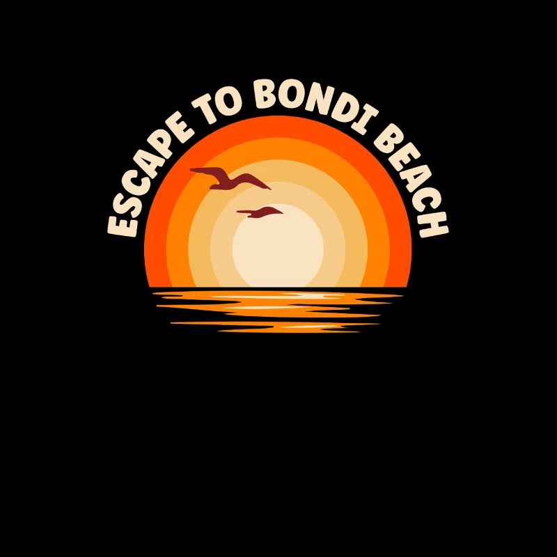 Je fuis vers Bondi Beach