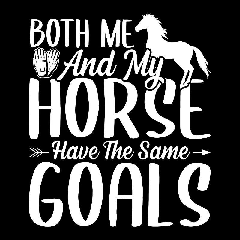 Mon cheval et moi avons les mêmes objectifs.