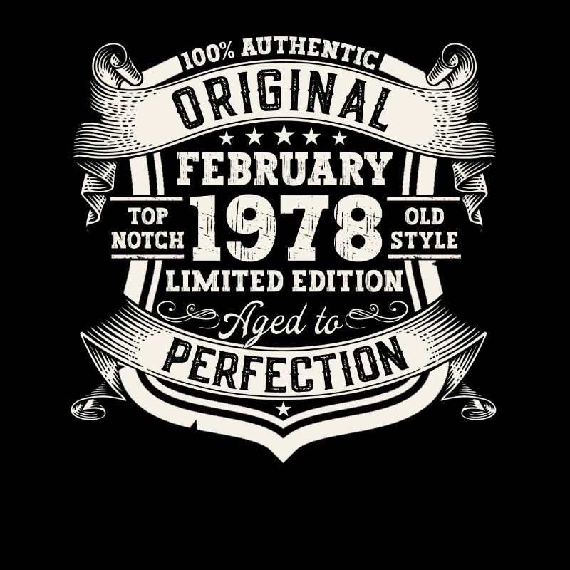 February born 1978 45th birthday gift man
