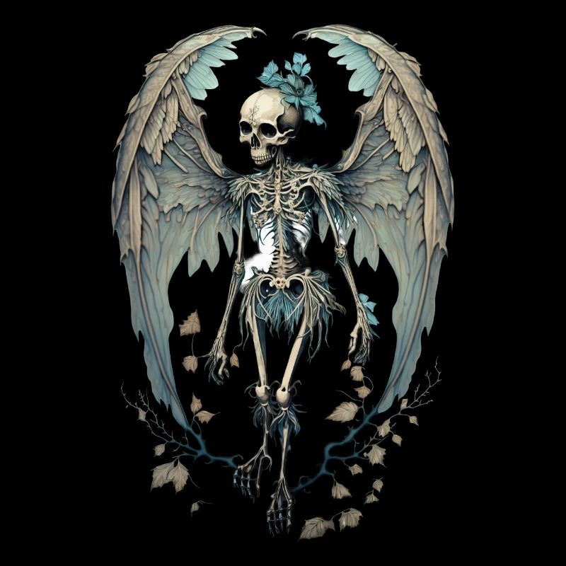 Fairy Skeleton Gothic Grunge Fairycore