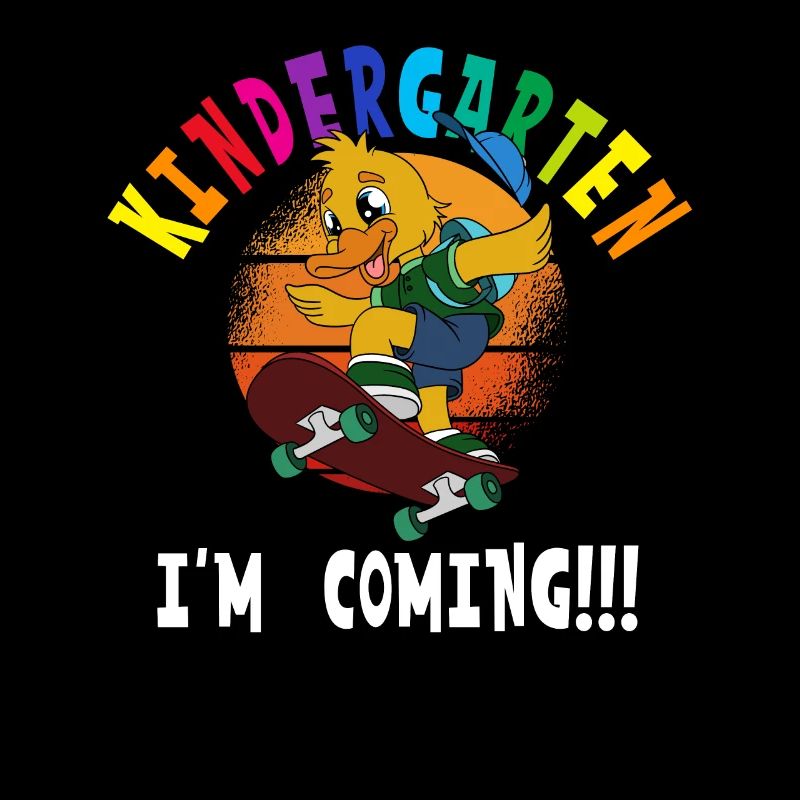 Kindergarten I'm Coming Duck Skateboarding