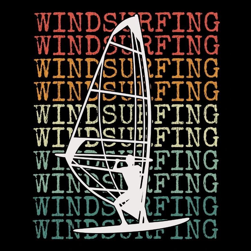 Windsurfing Retro Vintage