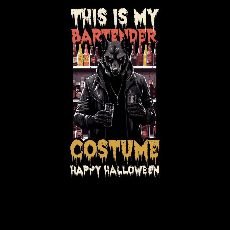 Halloween Barkeeper This Is My Bartender Costume