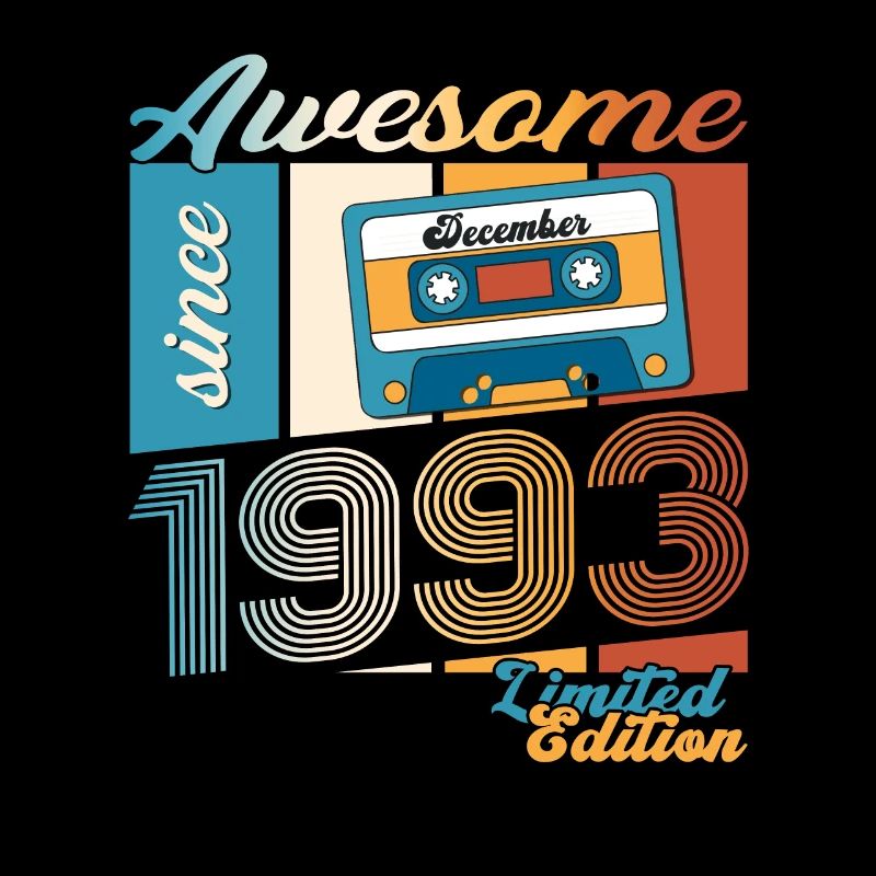 30e anniversaire Cassette décembre Vintage 1993