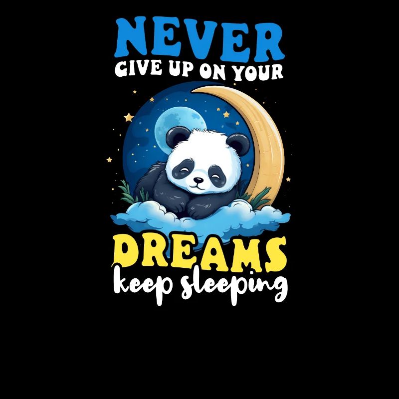 Panda n’abandonne jamais ses rêves continue de dormir