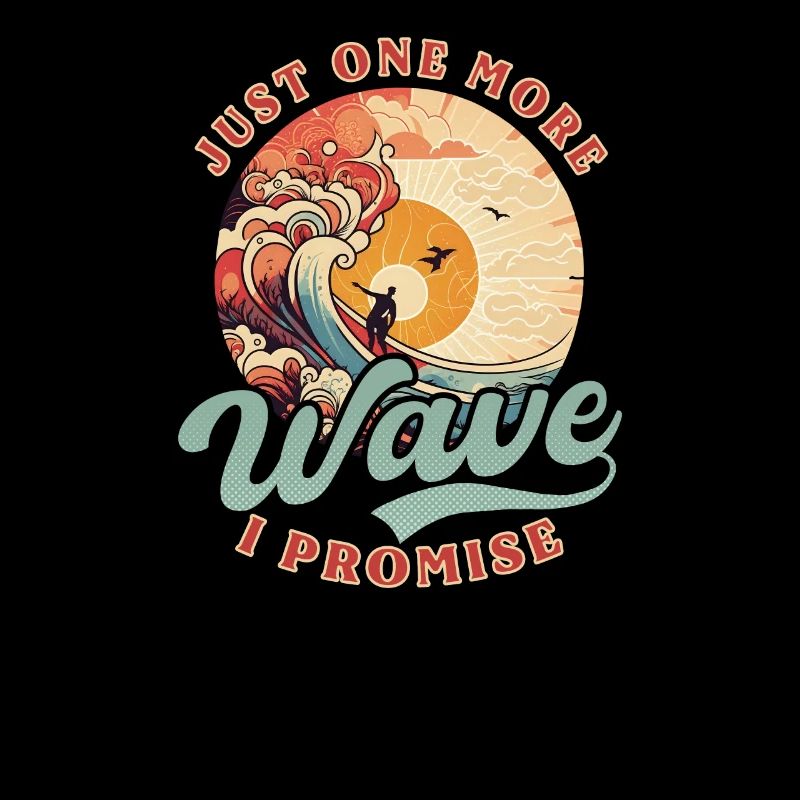 Surfer Nur noch eine Welle