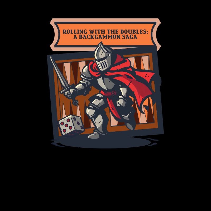 Lustiges Backgammon-Rollen mit den Doppeln