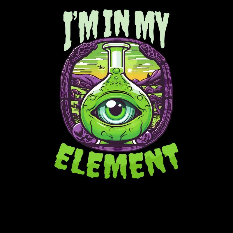 Professeur de chimie d’Halloween dans mon élément chimiste