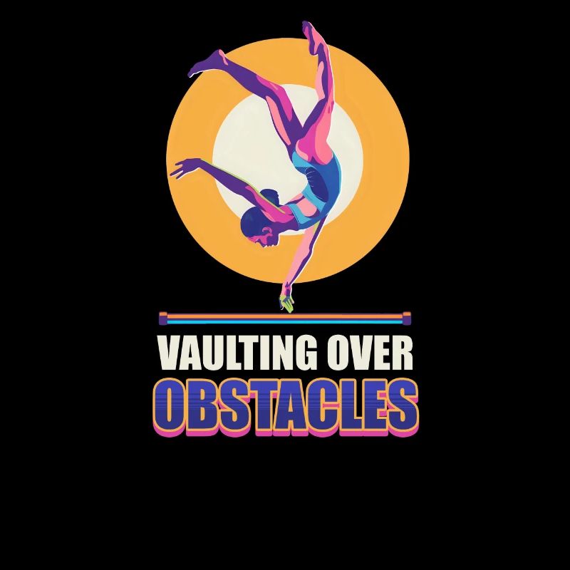 Gymnastics Vaulting Over Obstacles