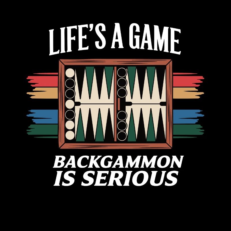 Das Leben ist ein Spiel Backgammon ist ernst Lovers Board G