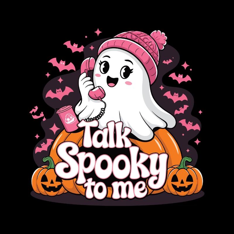 Halloween Ghost Funny Talk Spooky To Me