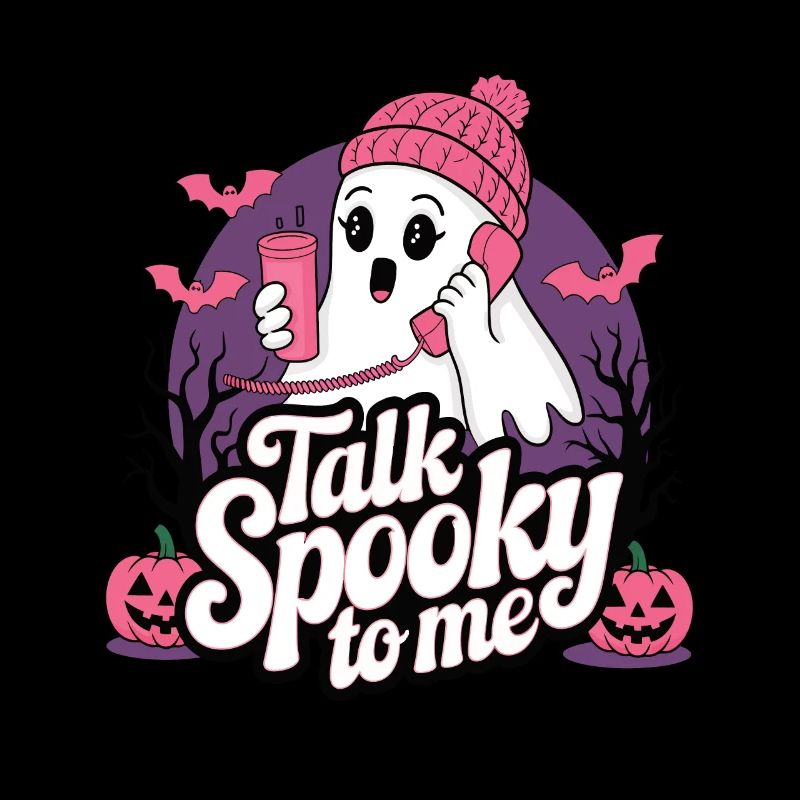 Halloween Ghost Funny Talk Spooky To Me
