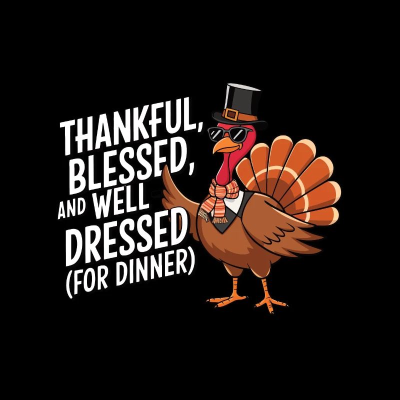 Dinde drôle de Thanksgiving