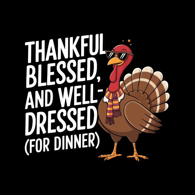 Dinde drôle de Thanksgiving