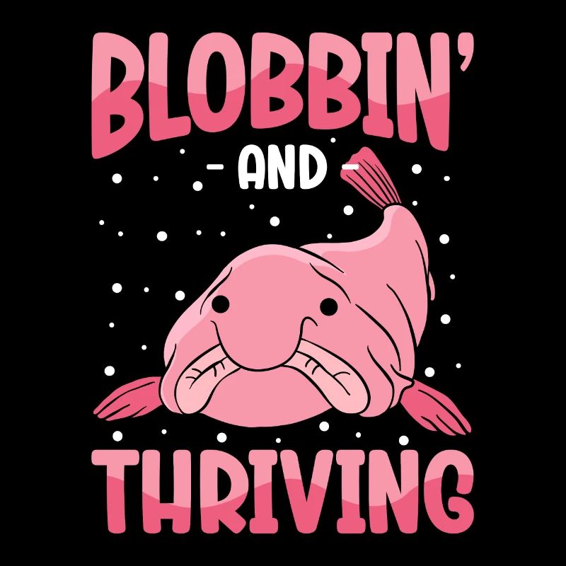 Drôle de poisson Blobfish mignon
