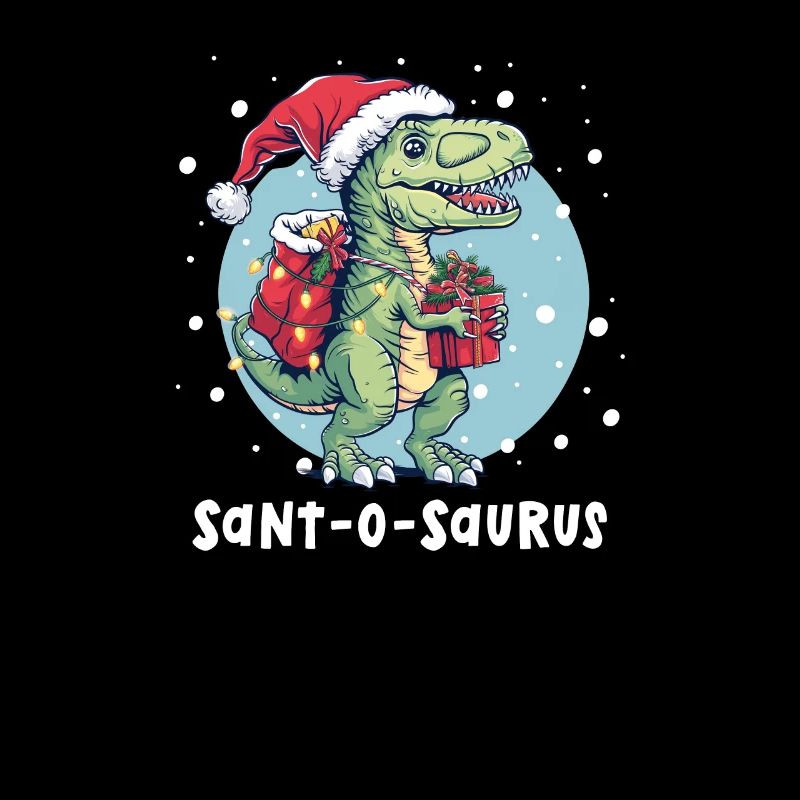 Dinosaure Noël Sant-O-Saurus