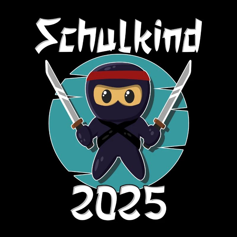 Ninja Schulkind 2025 Ninja Einschulung