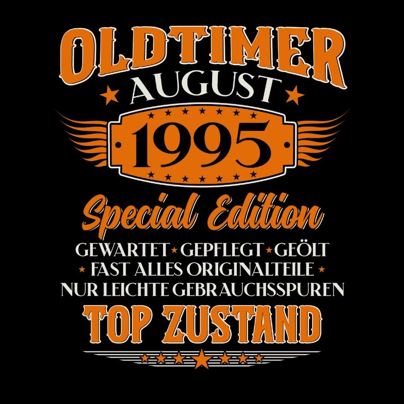 30. Geburtstag Oldtimer Mann Original August 1995
