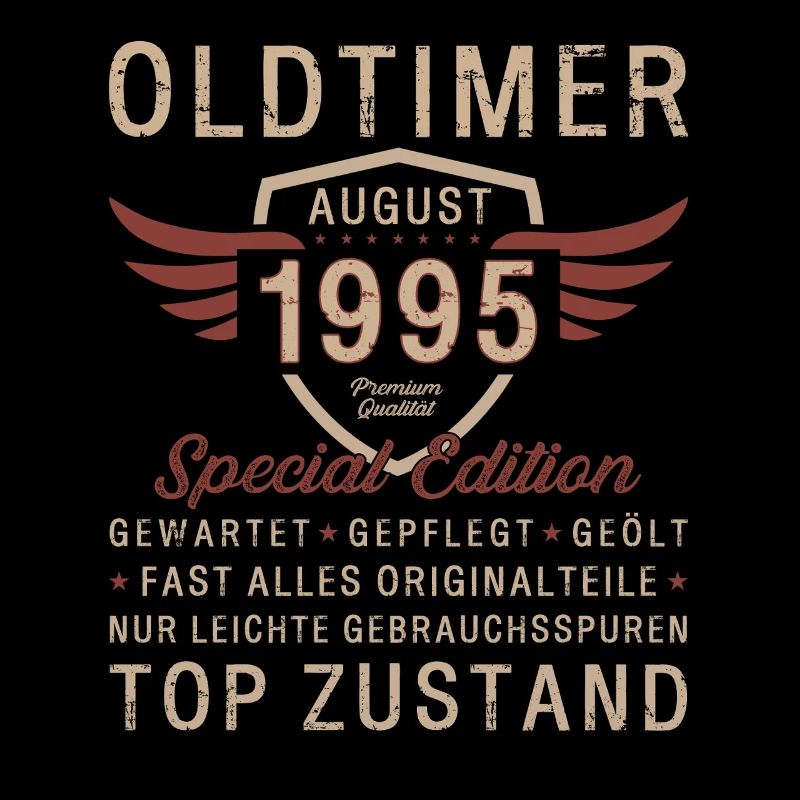 30. Geburtstag Oldtimer Mann Original August 1995